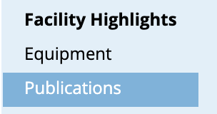 publication listing in sidebar